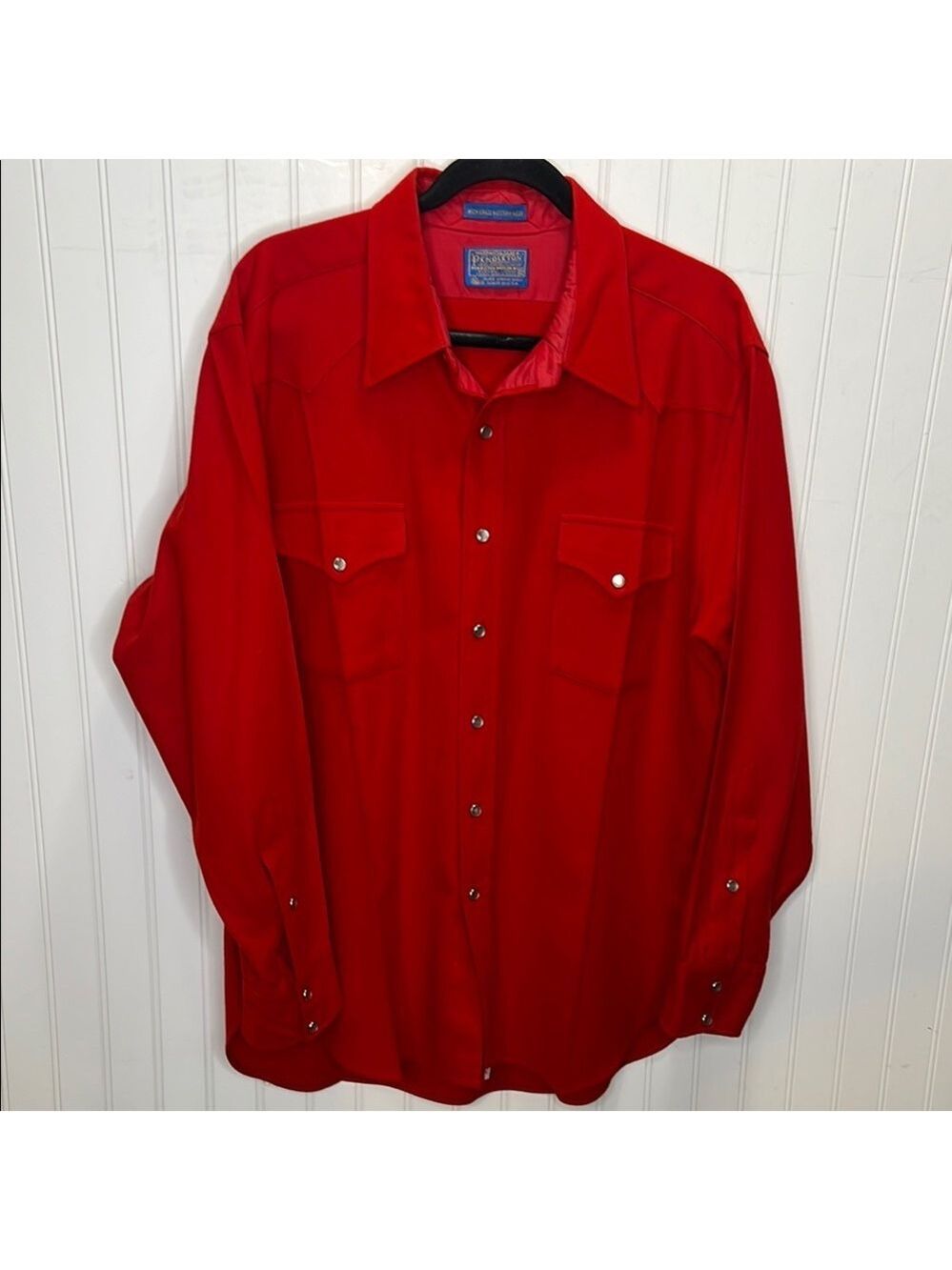 Pendleton Red High Grade Western Shirt Size Extra Large